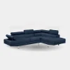 Dark Blue Sectional Sofa Set