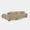 Upholstered Sectional Chaise Sofa Camel