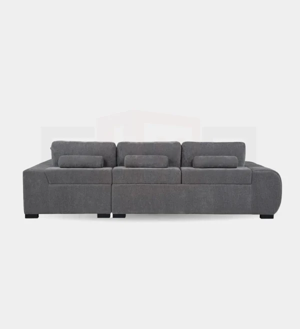 Upholstered Charcoal Grey Sectional Sofa