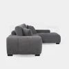 Upholstered Charcoal Grey Sectional Sofa