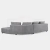 Upholstered Grey Sectional Sofa