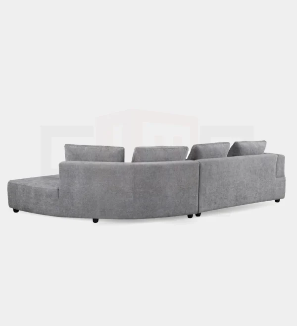 Upholstered Grey Sectional Sofa