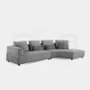 Upholstered Grey Sectional Sofa