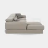 Modern Grey Italian Leather Sofa