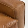 Modern LAF Cognac Leather Sectional Sofa